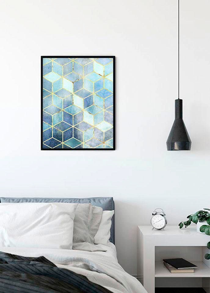 Komar Bild »Mosaik Azzuro«, Abstrakt, (1 St.), Wandbild zur Dekoration - ohne Rahmen