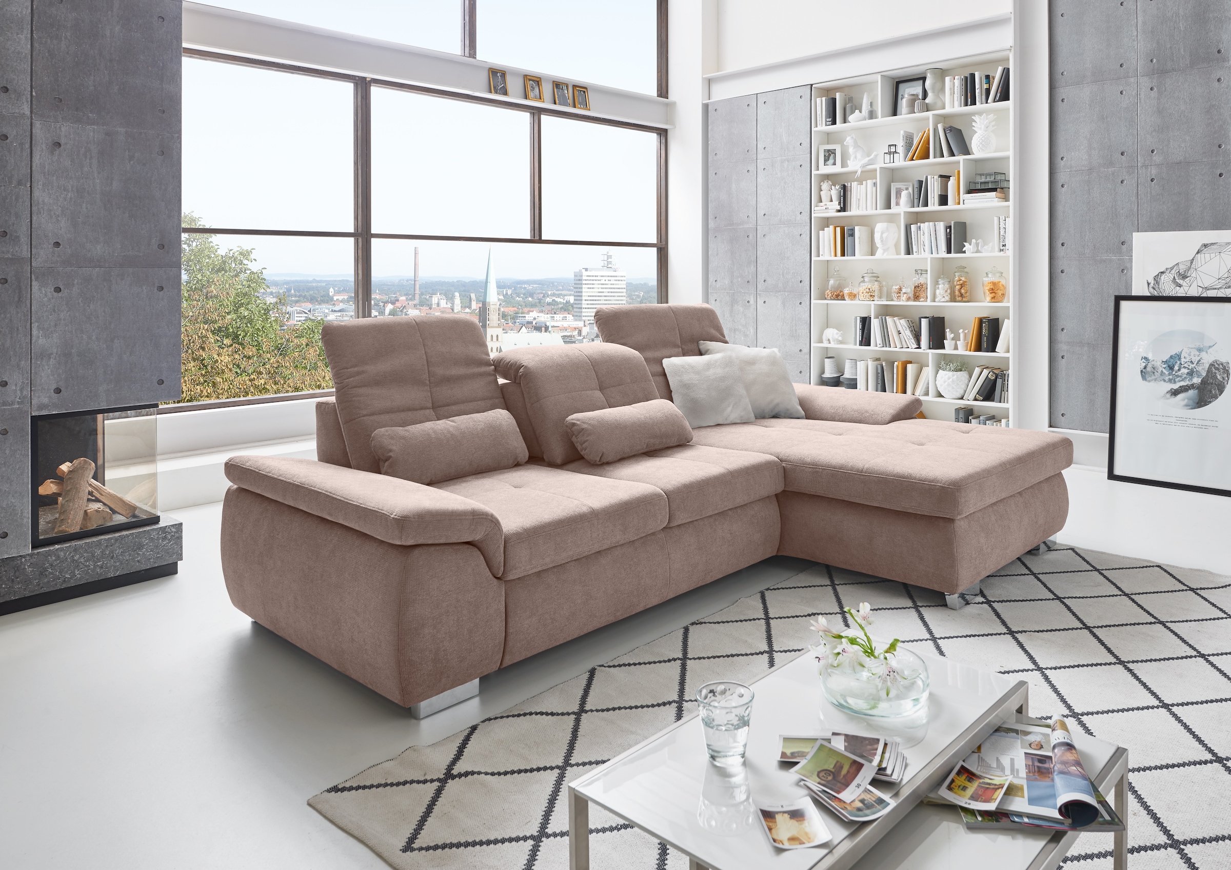 Die PlanBar Ecksofa »MP-IN16037 L-Form mit Kaltschaum-Polsterung«, mit Sitz günstig online kaufen