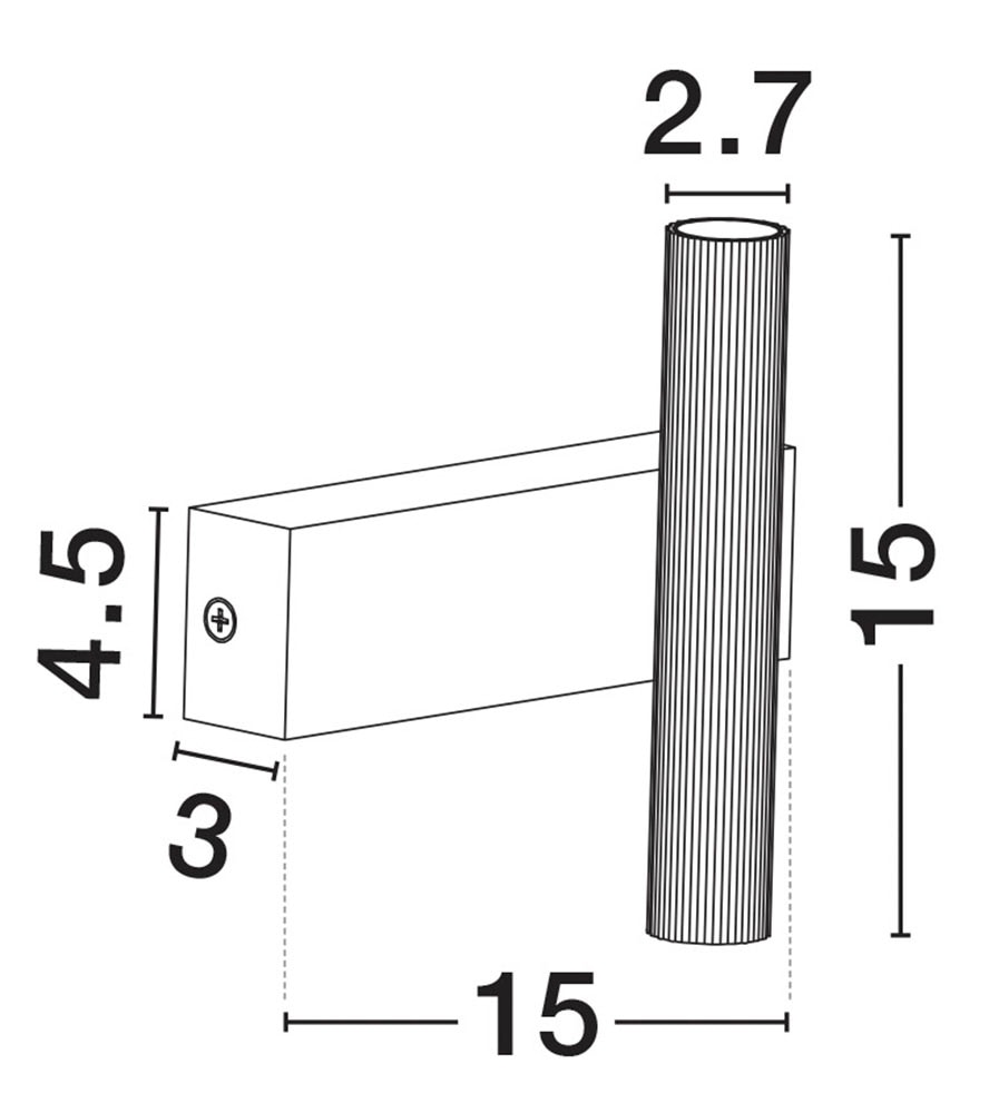 Nova Luce Wandleuchte »OKEN«, 2 flammig