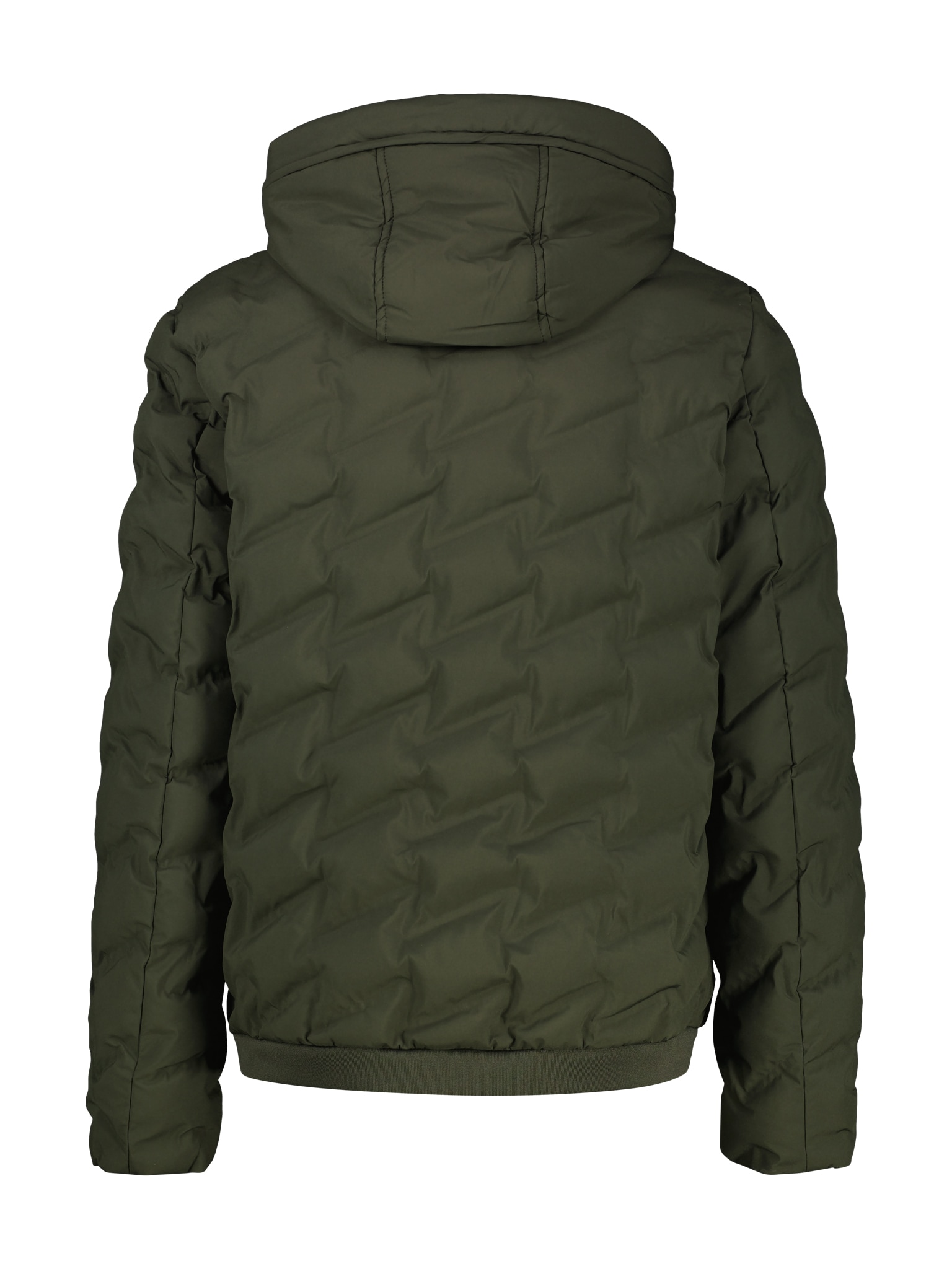LERROS Winterjacke, mit Kapuze, mit Markenschriftzug am Bund