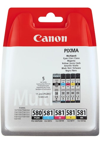 Canon Tintenpatrone »PGI-580/CLI-581 BK/CMYK Multi Pack 5-farbig« kaufen