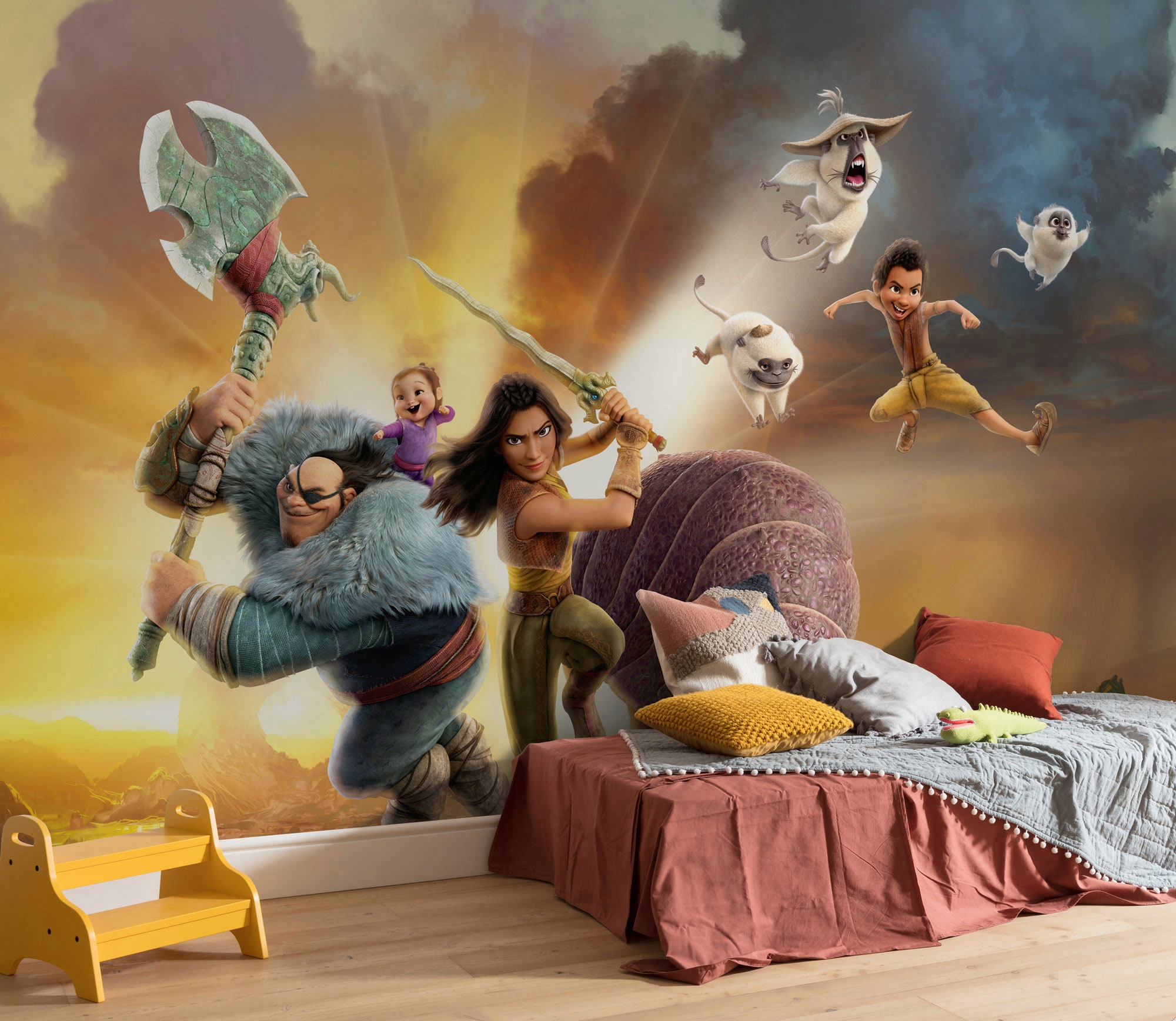 Komar Vliestapete »Digitaldruck Vlies - Raya Mission - Größe 400 x 250 cm«, bedruckt, Kinderzimmer