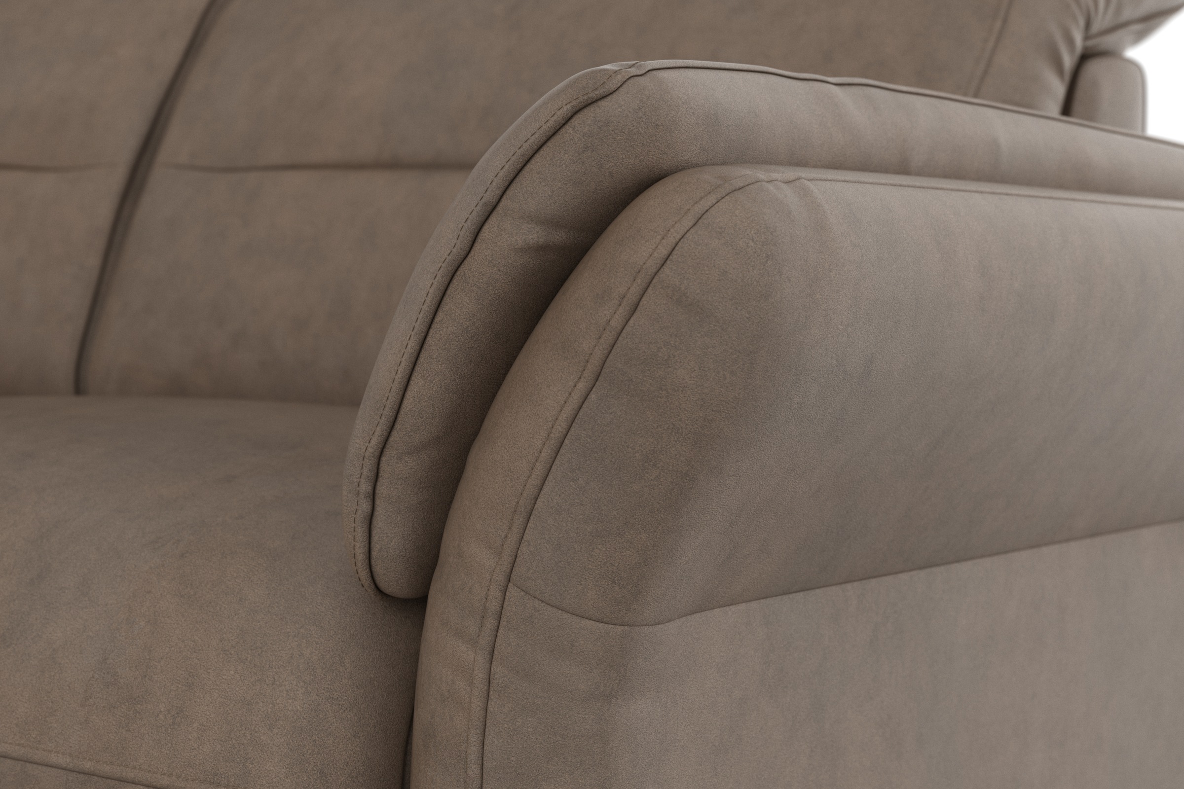 sit&more Ecksofa »Grenoble L-Form mit Federkern«, wahlweise mit Bettfunktion, Bettkasten, Arm- und Kopfteilverstellung