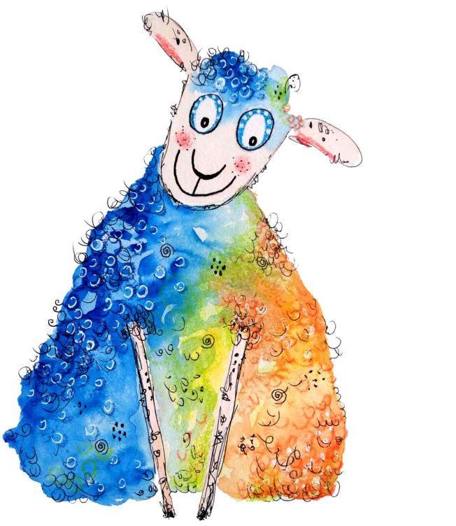- Sheep«, auf St.) Wandtattoo (1 Happy Wall-Art Rechnung bestellen »Lebensfreude