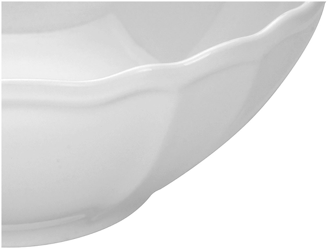 CreaTable Kombiservice »Geschirr-Set Flora«, (Set, 16 tlg., Kaffeeservice und Tafelservice im Set, für 4 Personen), Service weiß, klassische Form im Landhausstil 16 Teile, für 4 Personen
