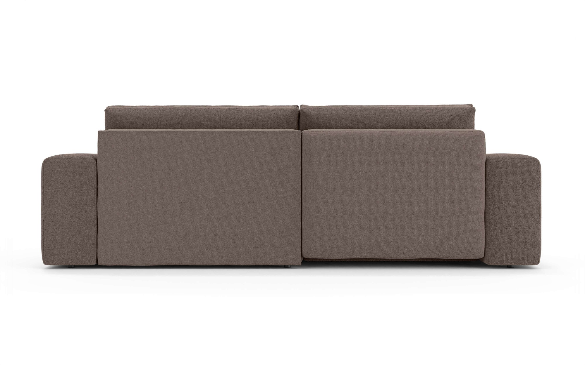 OTTO home Ecksofa »MATTS Schlafsofa mit Bettkasten, Maße B/T/H: 265/159/89 cm«, L-Form mit Recamiere rechts oder links, hoher Sitzkomfort