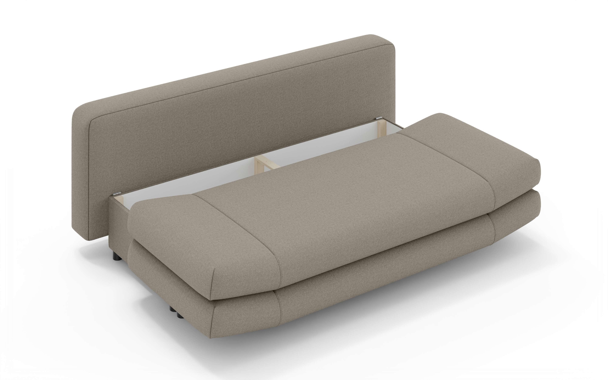 Home affaire 3-Sitzer »LENNARA Schlafsofa mit Bettkasten, Maße B/T/H: 209/96/86 cm« Sofa mit Wellenunterfederung, hoher Sitzkomfort