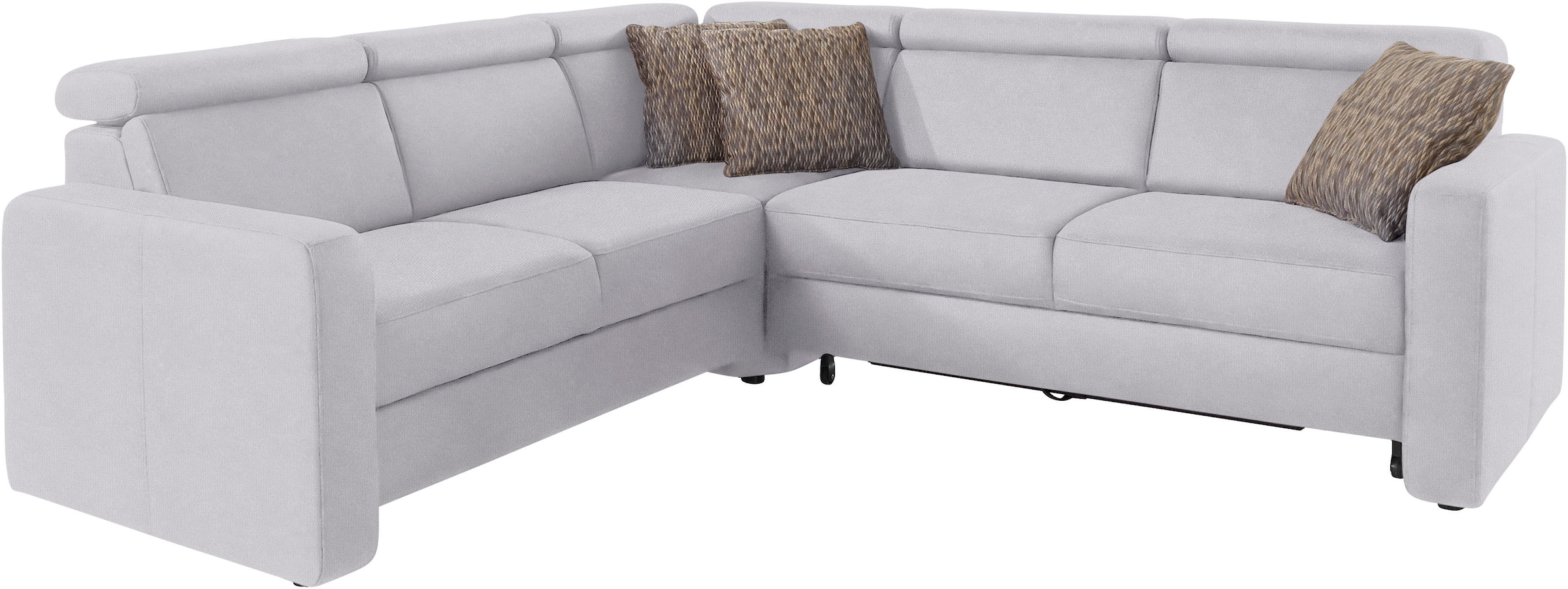 sit&more Ecksofa »Bologna L-Form«, Kopfteilverstellung, wahlweise mit Bettfunktion und Schubkasten