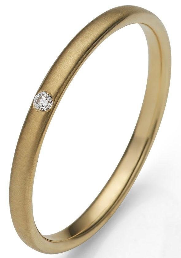 Firetti Trauring »Schmuck Geschenk Gold 375 Hochzeit Ehering "LIEBE"«, Made in Germany, wahlweise mit oder ohne Brillant
