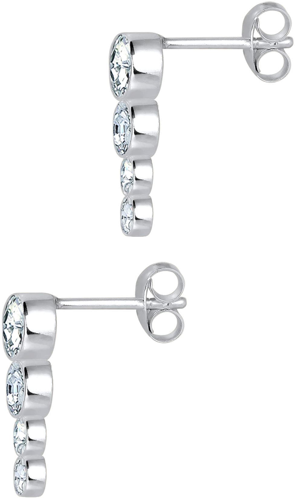 Elli Paar Ohrstecker »Schmuck Geschenk Silber 925 Ohrringe« mit Glasstein