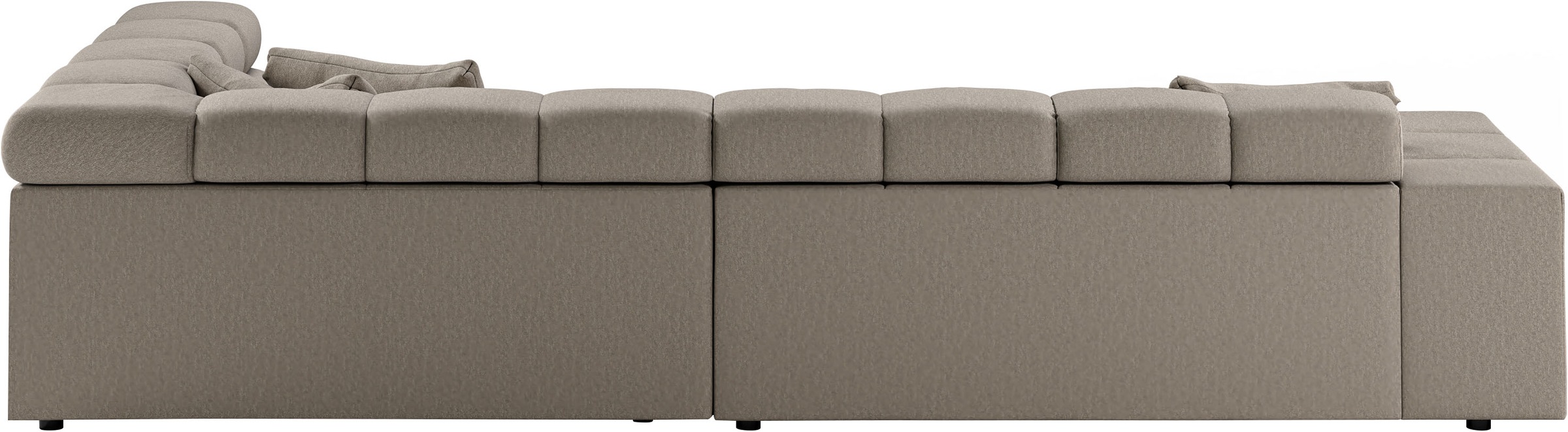 INOSIGN Ecksofa »Ancona incl. Kopfteilverstellung, Breite 319cm, L-Form«, wahlweise motorische Sitztiefenverstellung, auch in Cord + Easy Care