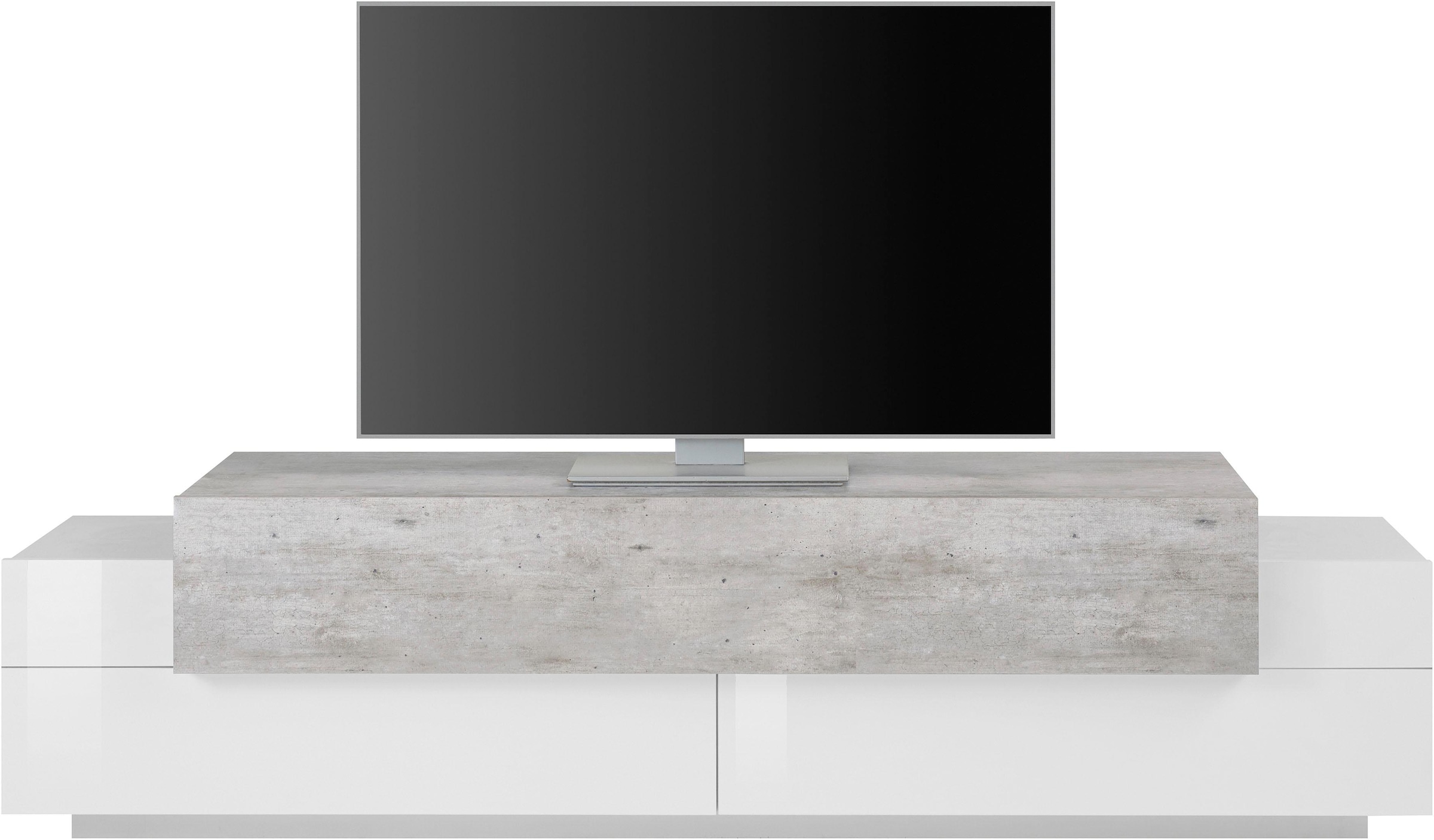 INOSIGN Lowboard »Coro,Lowboard,TV-Kommode,TV-Möbel,TV-Bank«, mit 3 Klappen davon 2 mit Push-to-Open Funktion Breite 200 cm