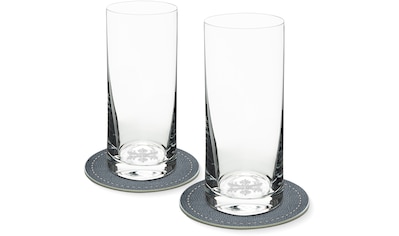 Contento Longdrinkglas, (Set, 4 tlg., 2 Longdrinkgläser und 2 Untersetzer),... kaufen