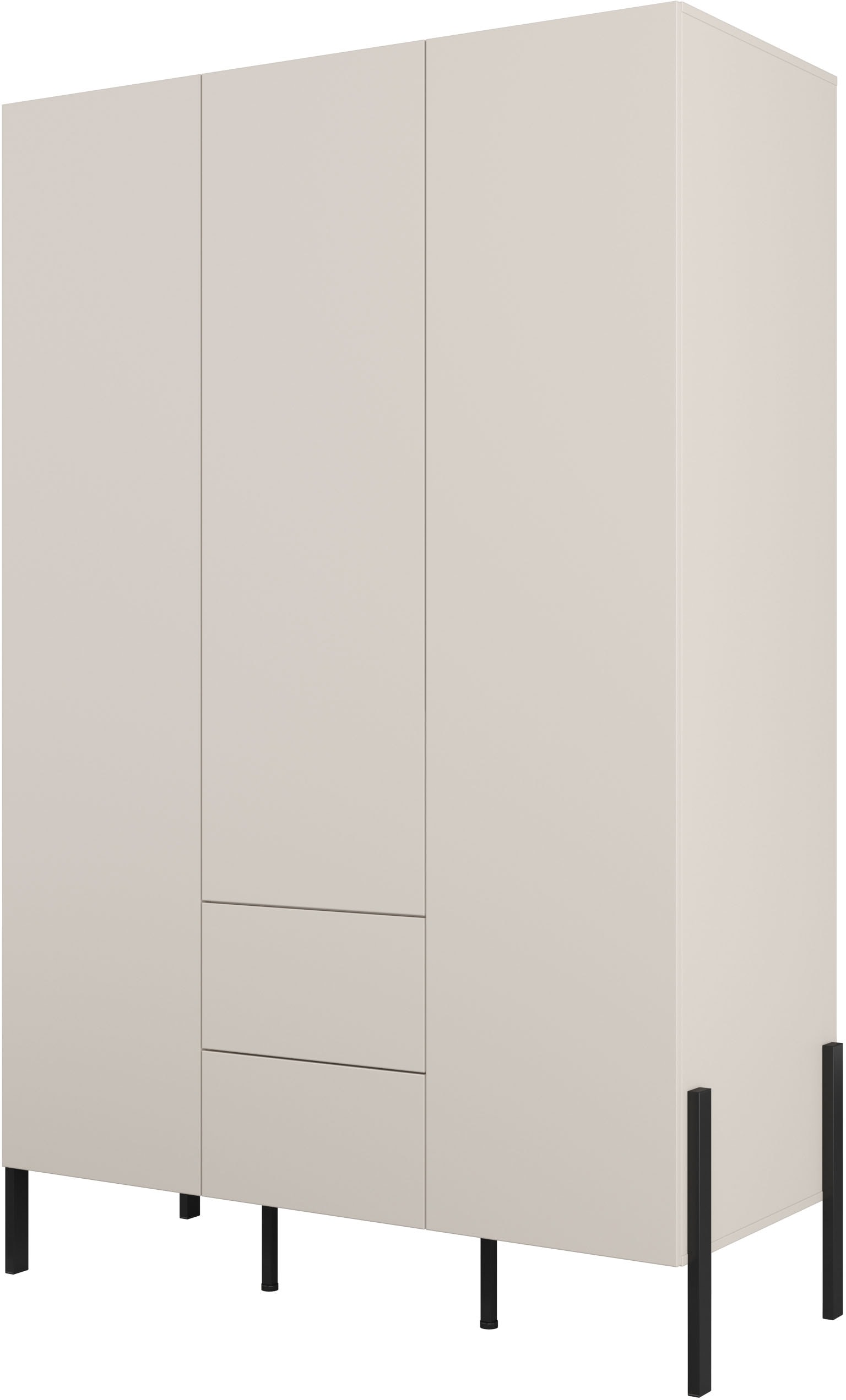 Home affaire Drehtürenschrank »Jukon, moderner Kleiderschrank mit Metallfüßen«, (B/H/T 3-Türer: ca. 135/210/60 4-Türer ca: 180/210/60), push to open Funktion, passend zur JUKON Serie, viel Stauraum