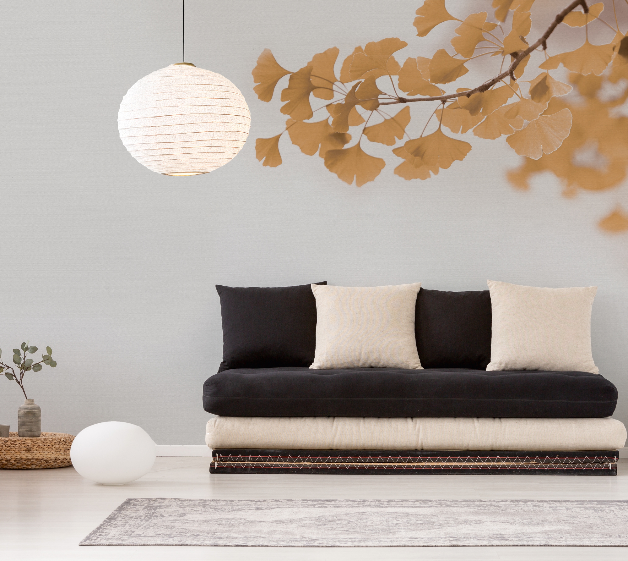 A.S. Création Vliestapete »Ginkgo-Tapete Zweige Gold Beige Naturmotiv« matt günstig online kaufen