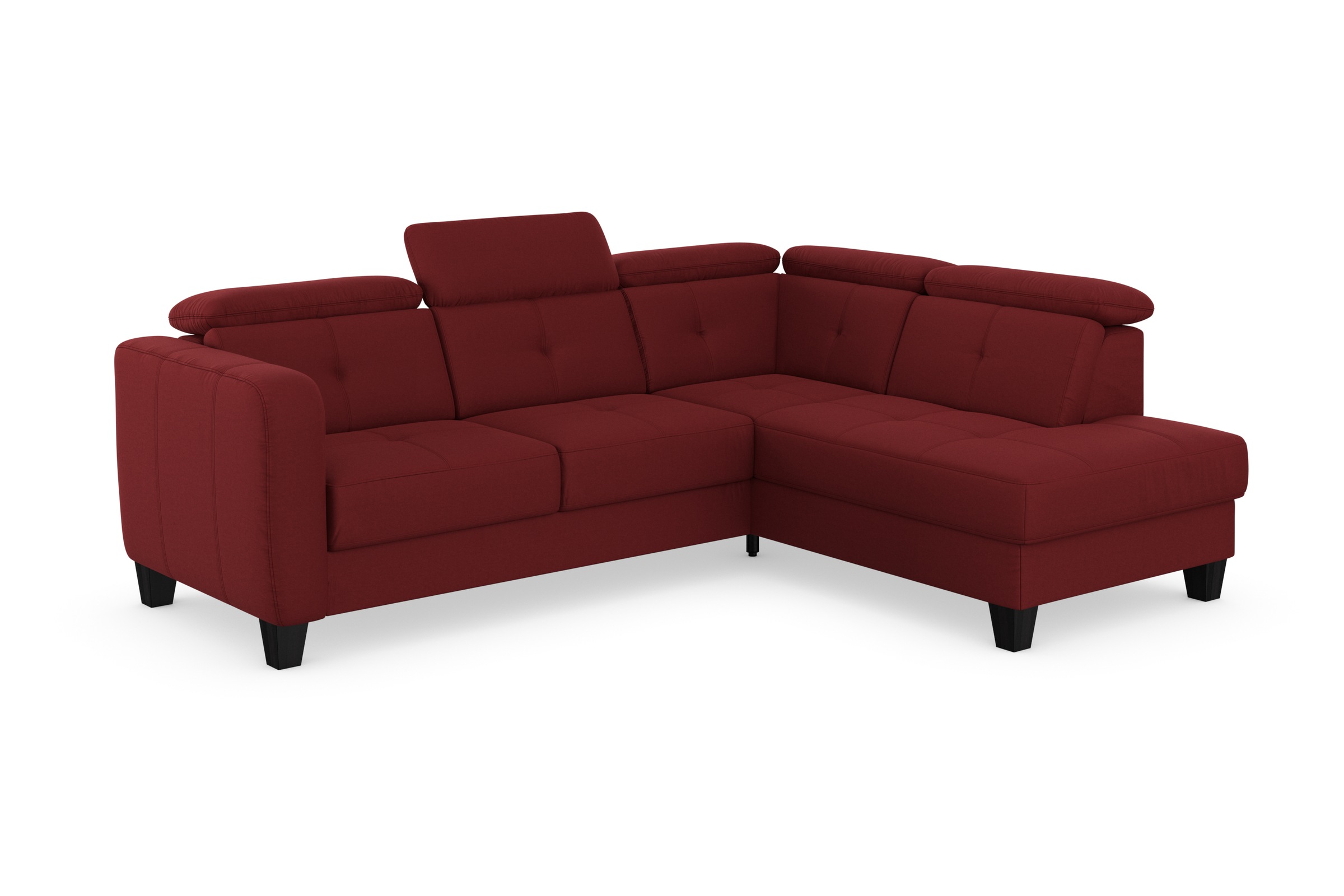 sit&more Ecksofa »Belluci L-Form«, inklusive Federkern, wahlweise mit Bettfunktion und Bettkasten