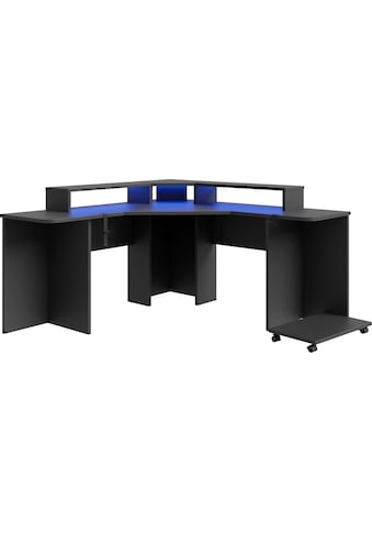 Gamingtisch »Tezaur«, mit RGB-Beleuchtung, Breite 160 cm