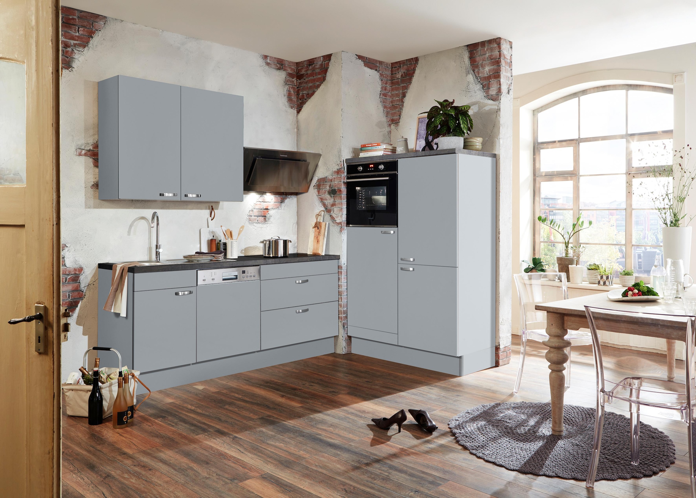 OPTIFIT Küchenzeile »Cara«, mit Vollauszügen und Soft-Close-Funktion, Breite 320 cm