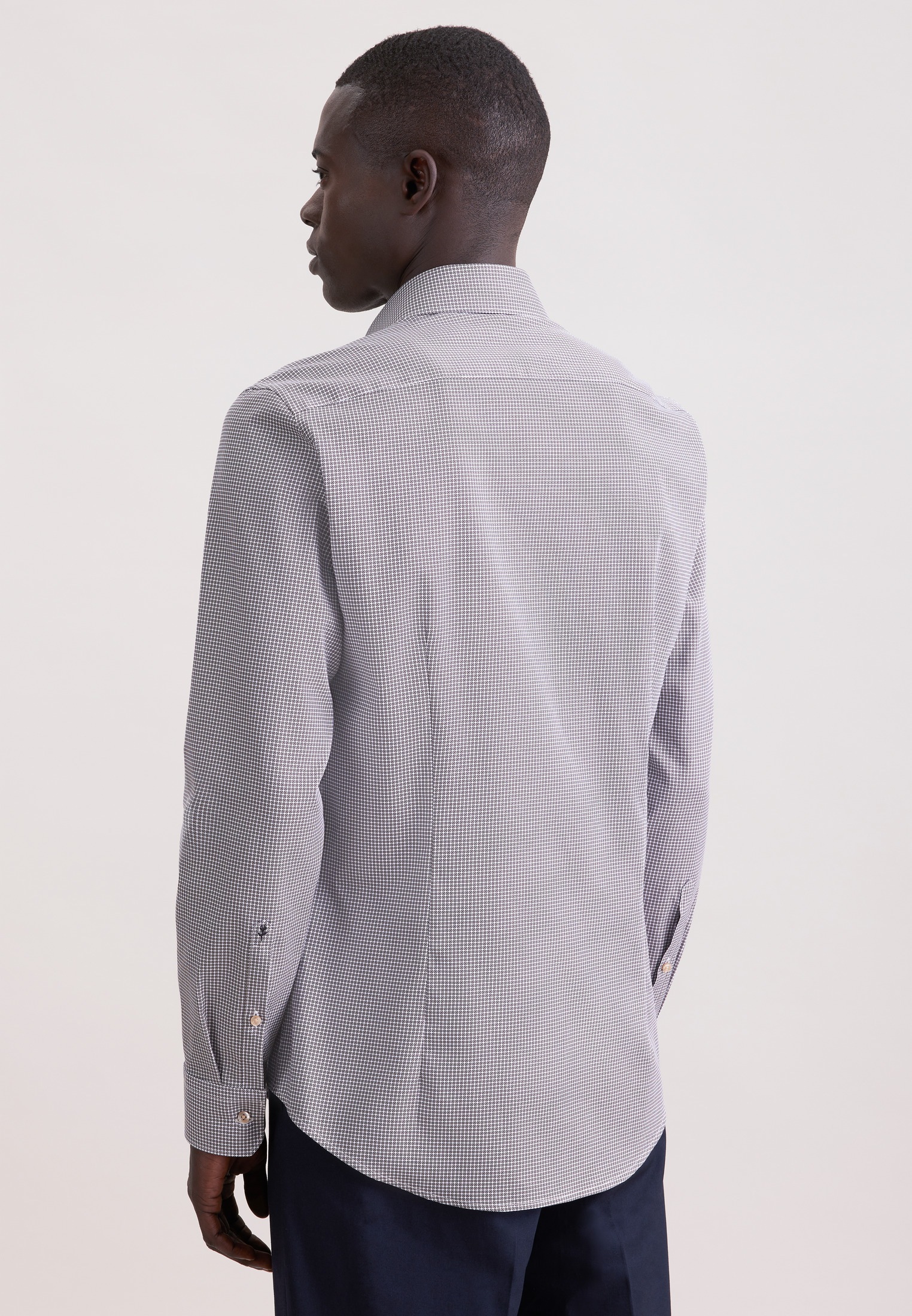 seidensticker Businesshemd »Schwarze Rose« Shaped 1/1 Kentkragen Druck