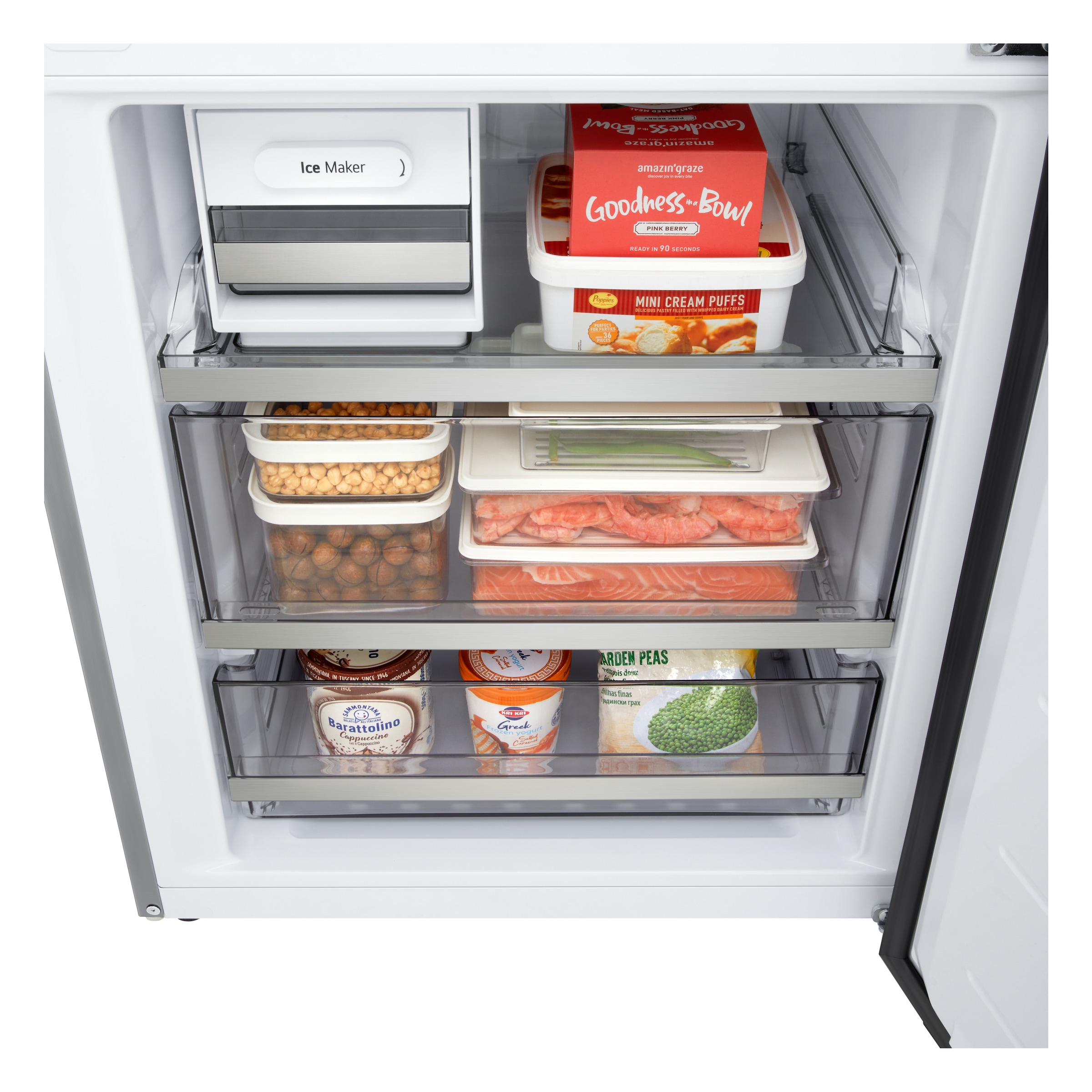 LG Kühl-/Gefrierkombination Serie 7 »GBBW726AMB« 203 cm hoch 69,7 cm breit Vollintegrierbarer Kühlschrank dank frontaler Luftzufuhr und Abluft