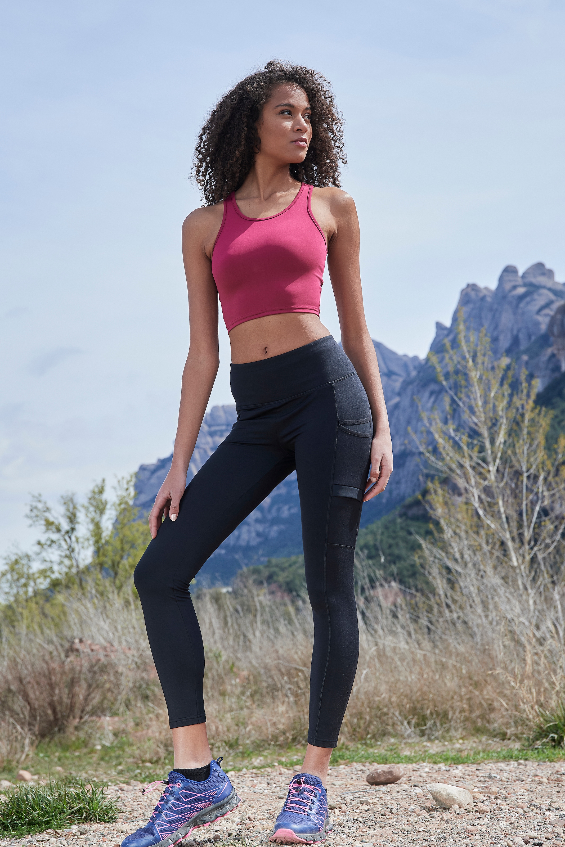 LASCANA ACTIVE Lauftights, Hybrid Leggings, Trekkinghose mit praktischen Taschen