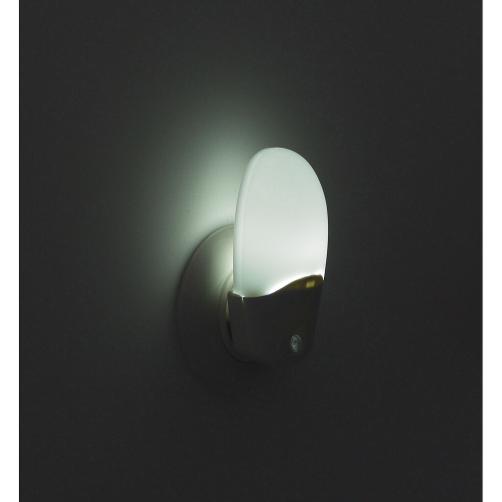 niermann LED Nachtlicht, 1 flammig-flammig, Stecker-Nachtlicht 3in1 mit Dämmerungsensor, Set aus 2 Stück