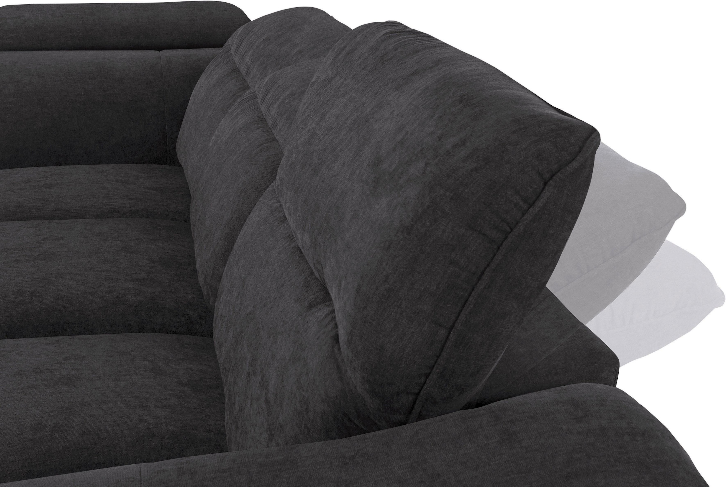 COTTA Ecksofa »Teresa L-Form« mit Kopfteilverstellung, wahlweise mit Bettfunktion