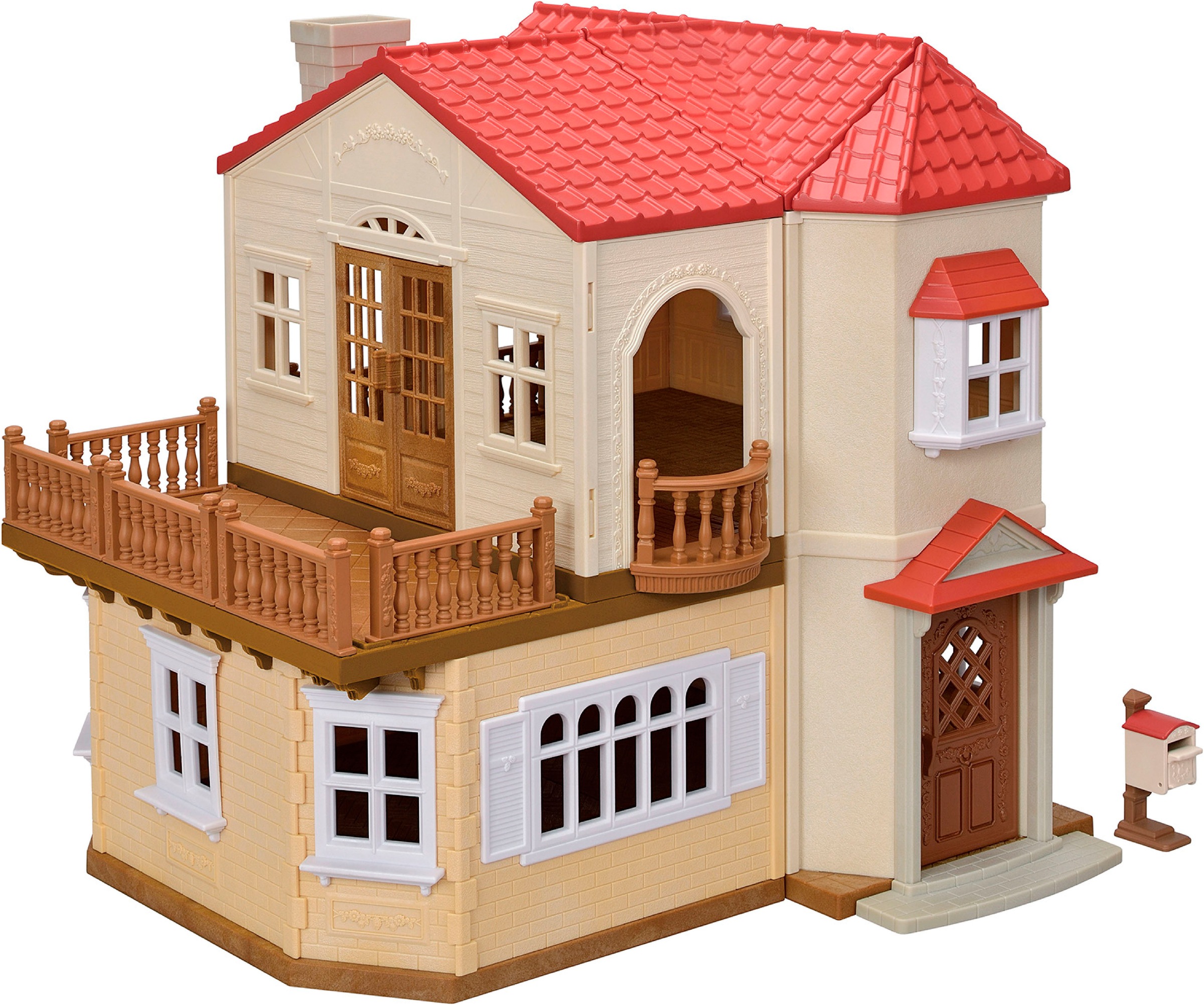 Sylvanian Families Spielwelt »Stadthaus mit Dachzimmer (5708)«, mit Licht