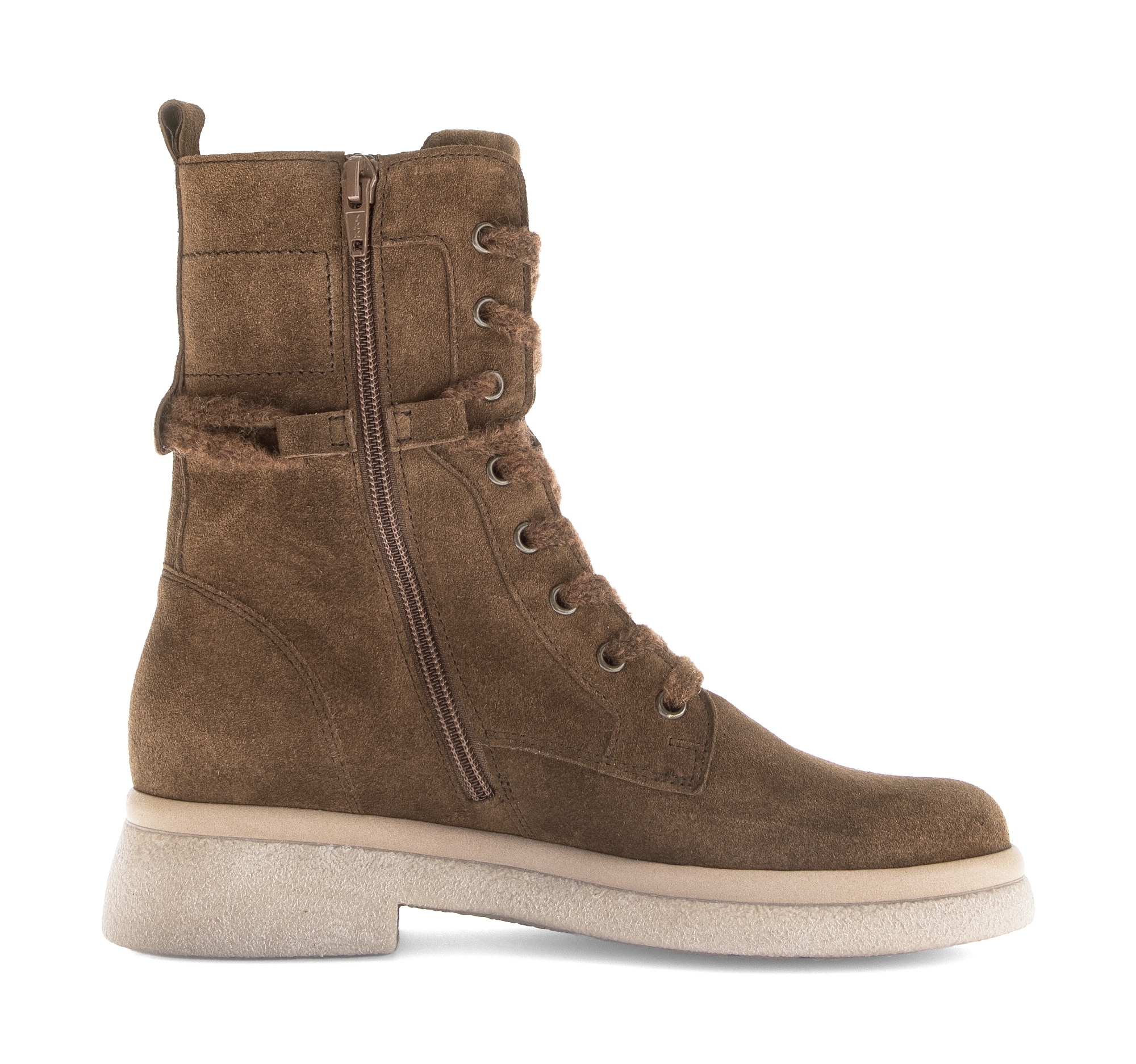 Gabor Schnürboots  , Blockabsatz, Schnürstiefelette mit Innenreißverschluss, G-Weite
