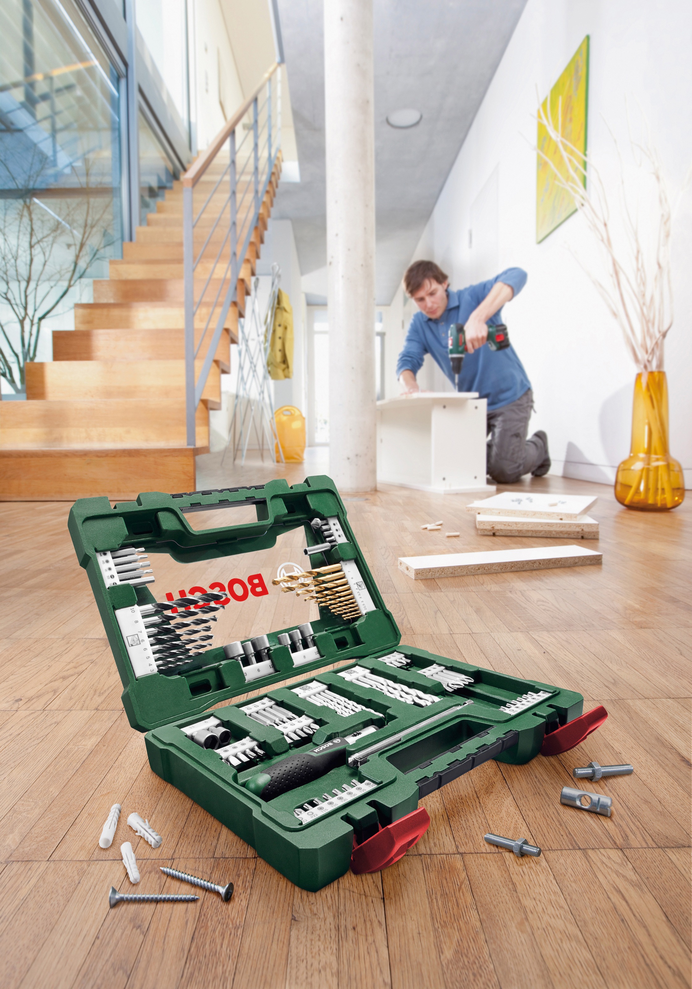 Bosch Home & Garden Bohrer- und Bitset »V-Line«, 91-teilig