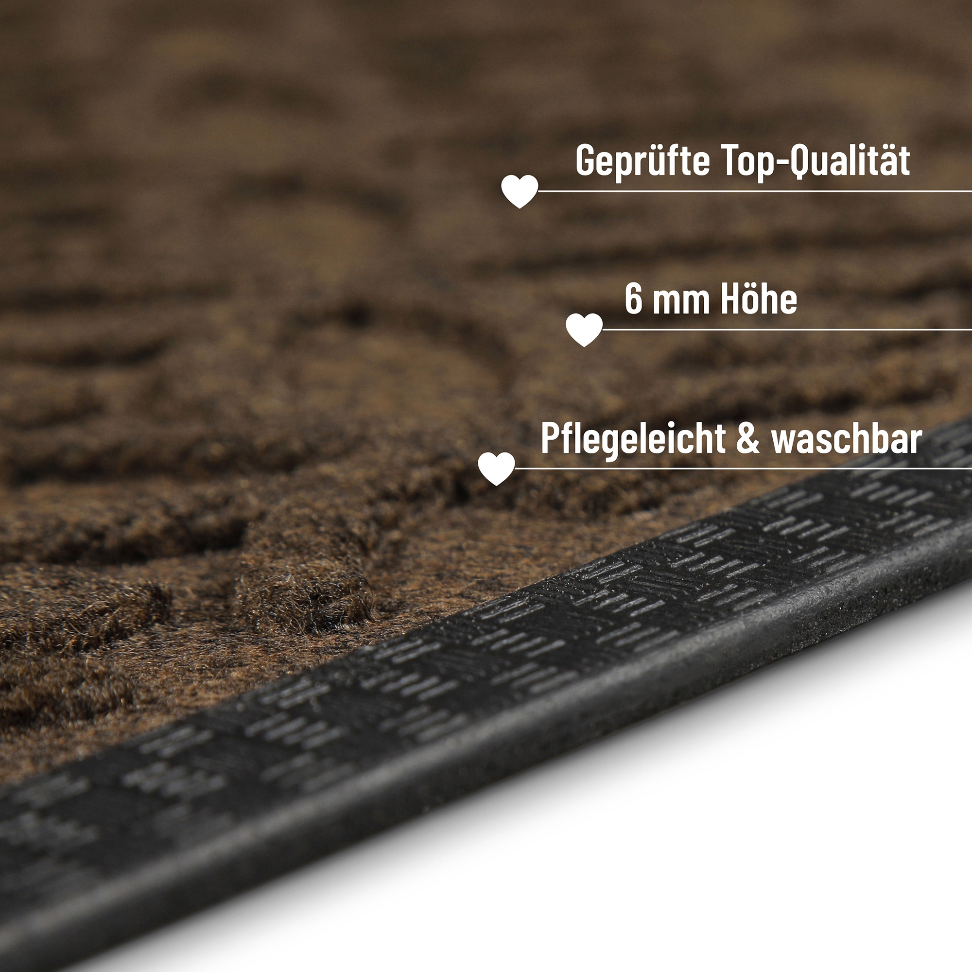 Wecon home Fußmatte »Midnight Mosaic«, rechteckig, 4 mm Höhe, pflegeleicht, rutschfest, Ornamente, Innen & Außen, Schmutzfangmatte