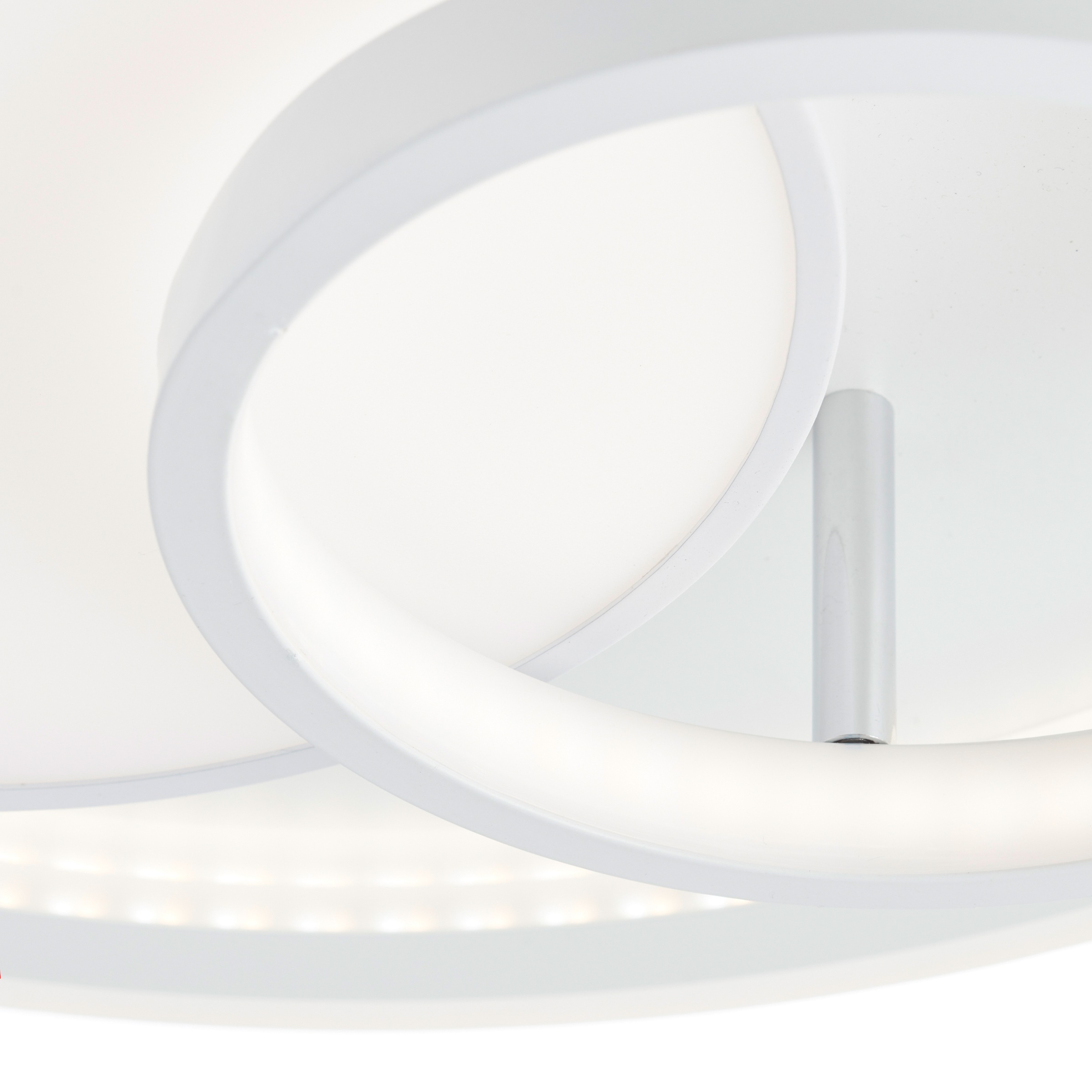 Brilliant LED Deckenleuchte »Sigune«, 1 flammig, Leuchtmittel LED-Modul | LED fest integriert, Ø 40 cm, dimmbar, CCT, 4800 lm, Fernbedienung, Metall, weiß/schwarz