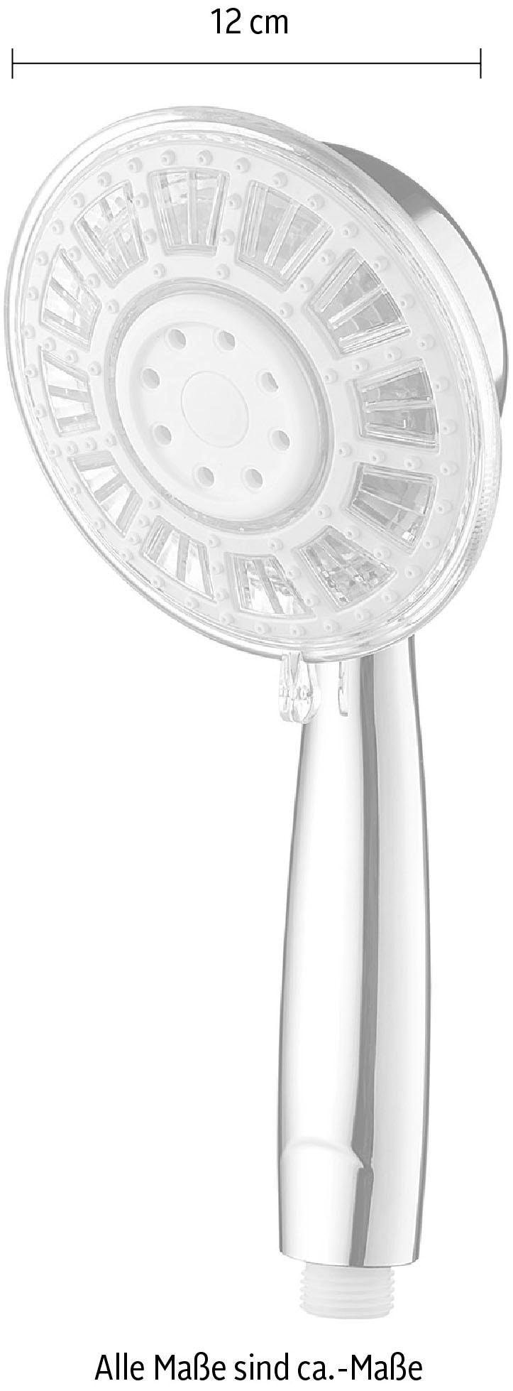 Eyckhaus bath & relaxing Handbrause, LED Duschkopf, Temperatur-Farbwechsel, mit 3 Funktionen, Duschbrause