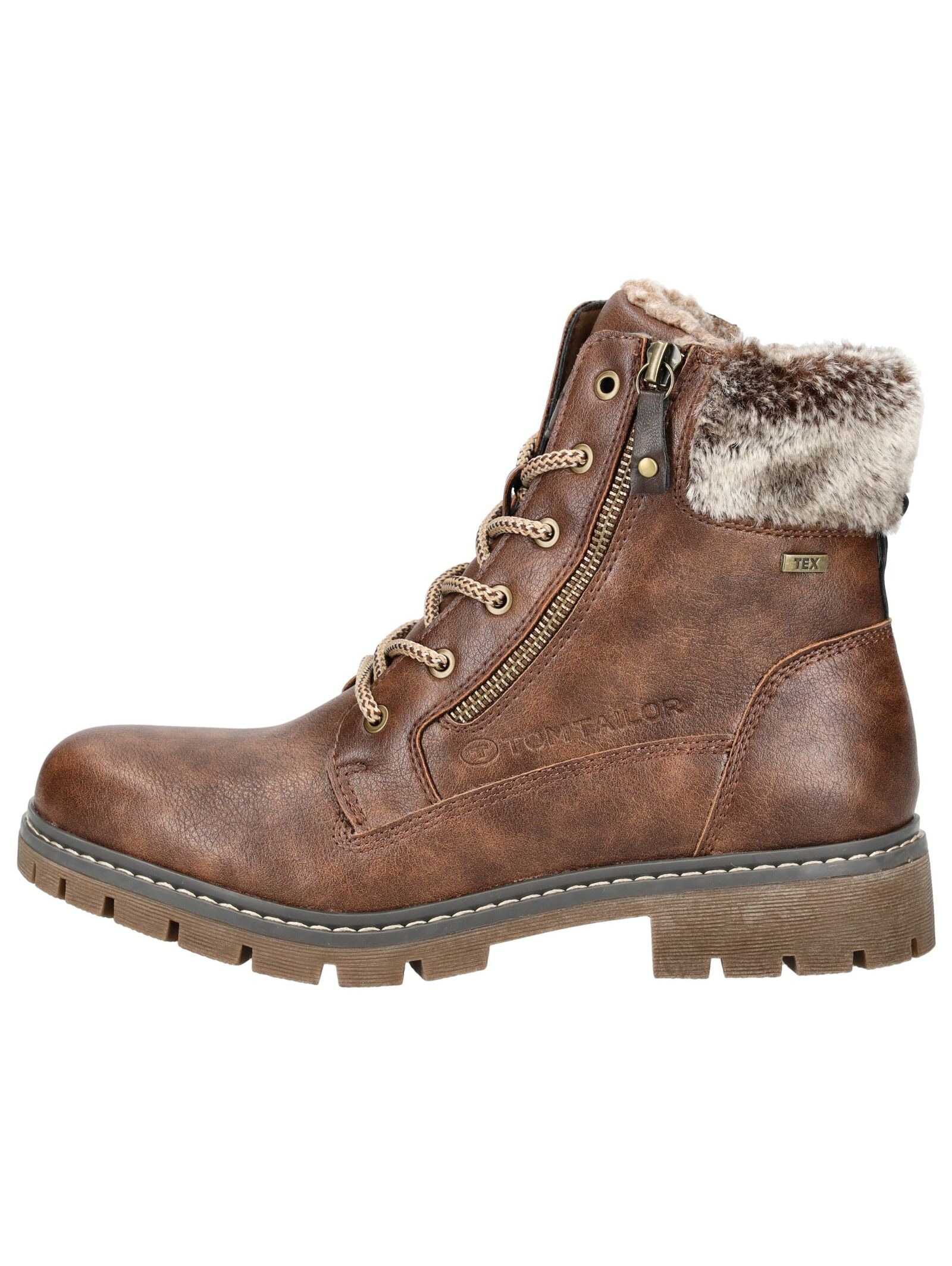 TOM TAILOR Schnürstiefelette »Tom Tailor Stiefelette Lederimitat/Textil«