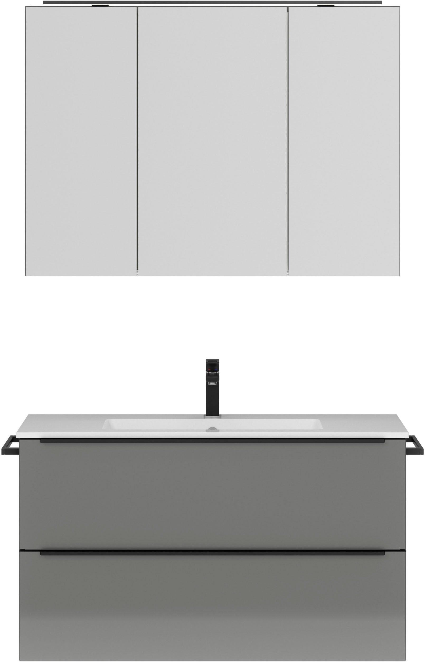 nobilia® Badmöbel-Set »Levere«, (2 St., vormontiert, mit Soft-Close), inkl. günstig online kaufen