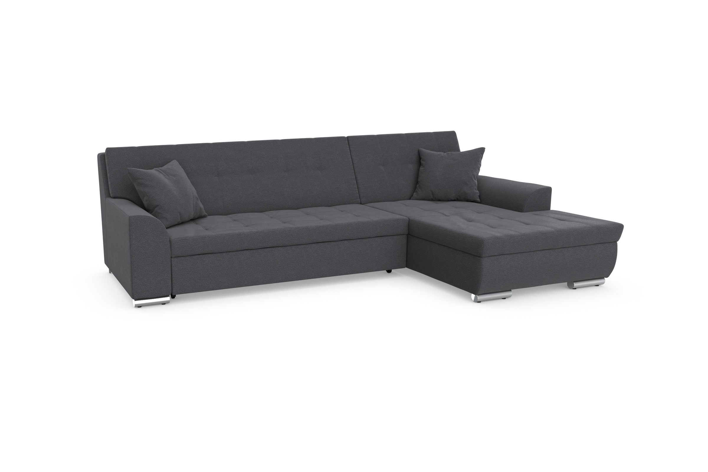 DOMO collection Ecksofa Treviso, wahlweise mit Bettfunktion, incl. Zierkissen