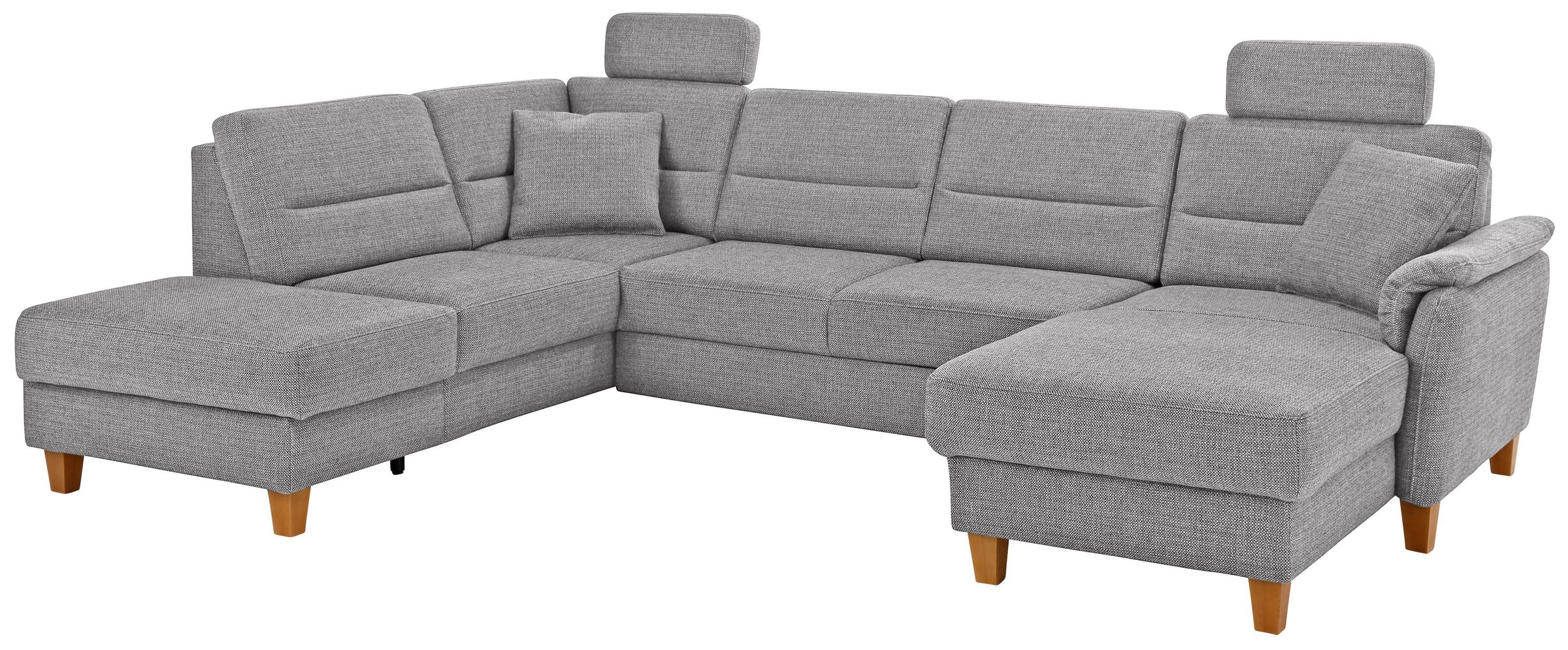 Home affaire Wohnlandschaft »Palmera U-Form, B: 308 cm« optional Bettfunkti günstig online kaufen