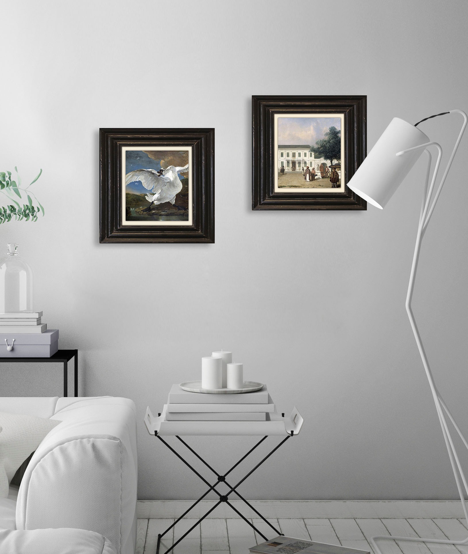 queence Leinwandbild »Schwan« Kunst   Schwanen Bilder   Tiere Premium-Leinw günstig online kaufen