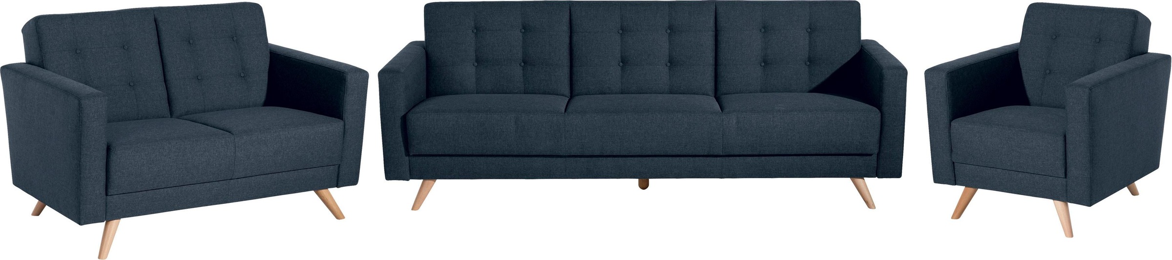 Max Winzer® 3-Sitzer »Julius Kippcouch mit komfortablem Federkern, klassisch und modern«, Schlafsofa, inklusive Bettfunktion & Bettkasten, Breite 224 cm