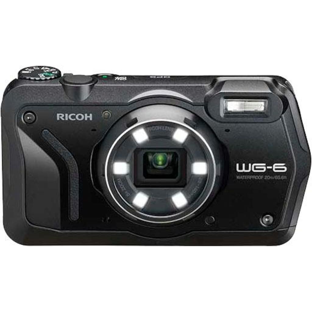 Ricoh Outdoor-Kamera »WG-6«, RICOH Objektiv, 11 Elemente in 9 Gruppen (5 asphärische Elemente), 20 MP, 5 fachx opt. Zoom