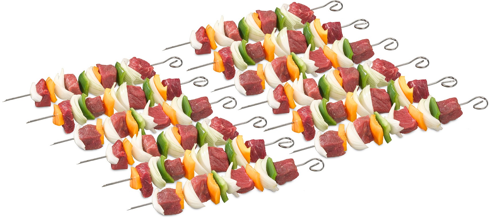 Buddy's Grillspieß »Buddy´s BBQ«, (Set, 12 St.), Schaschlikspieße, Edelstahl, wiederverwendbar, 30 cm
