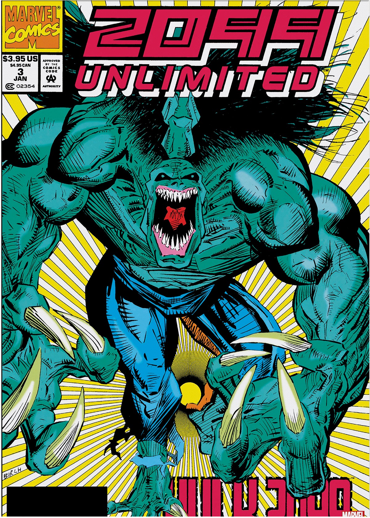 MARVEL Leinwandbild »Hulk 2099 Unlimited«, (1 St.)