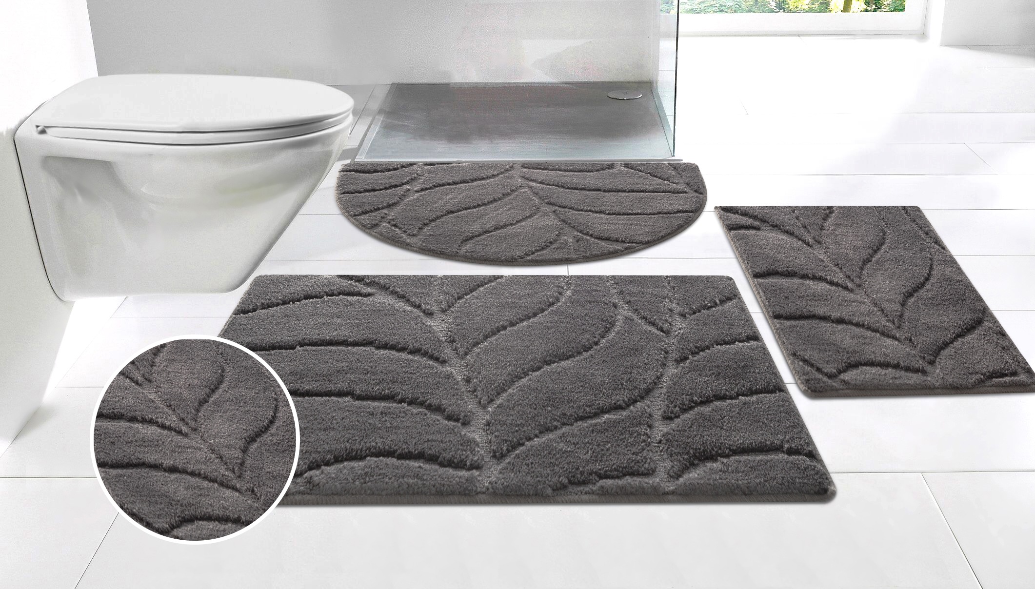 my home Badematte »Epense, Badvorleger, Badezimmer Teppich, Duschvorleger«, günstig online kaufen