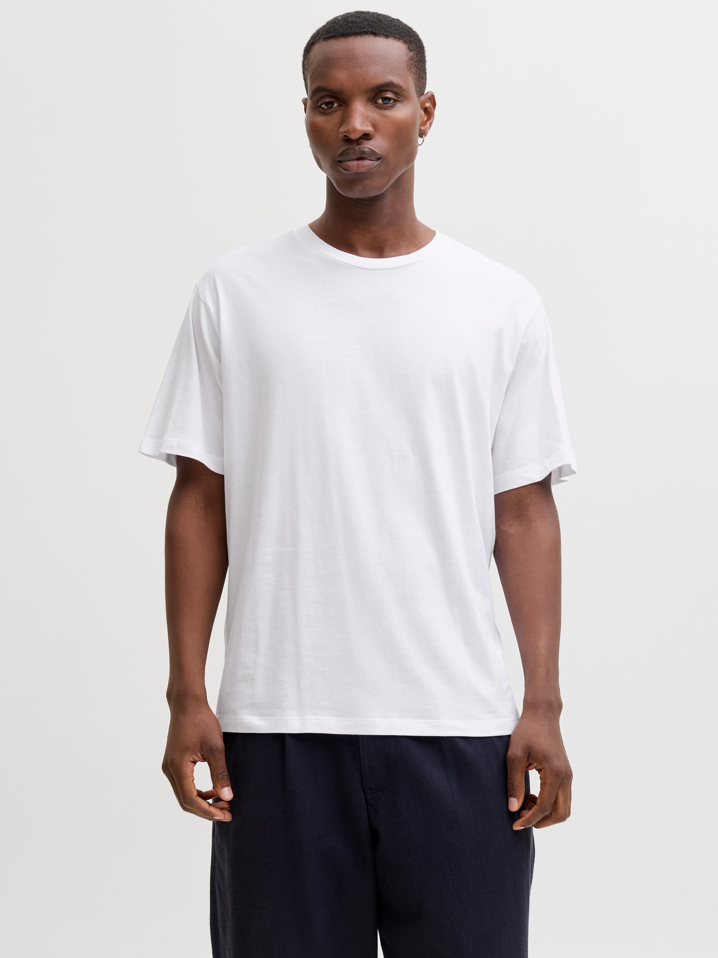 Jack & Jones Kurzarmshirt »JJHUGO LOOSE TEE SS CREW NECK 3PK MP«