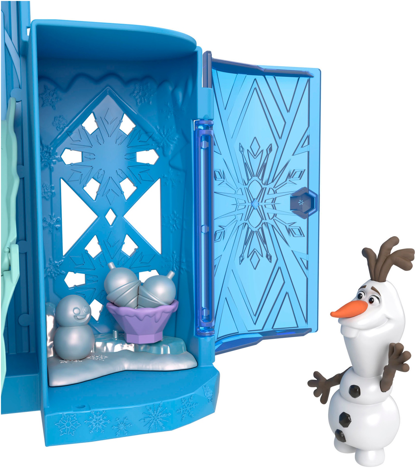 Mattel® Spielwelt »Disney Die Eiskönigin Kleine Puppen Elsa Stapelschloss«