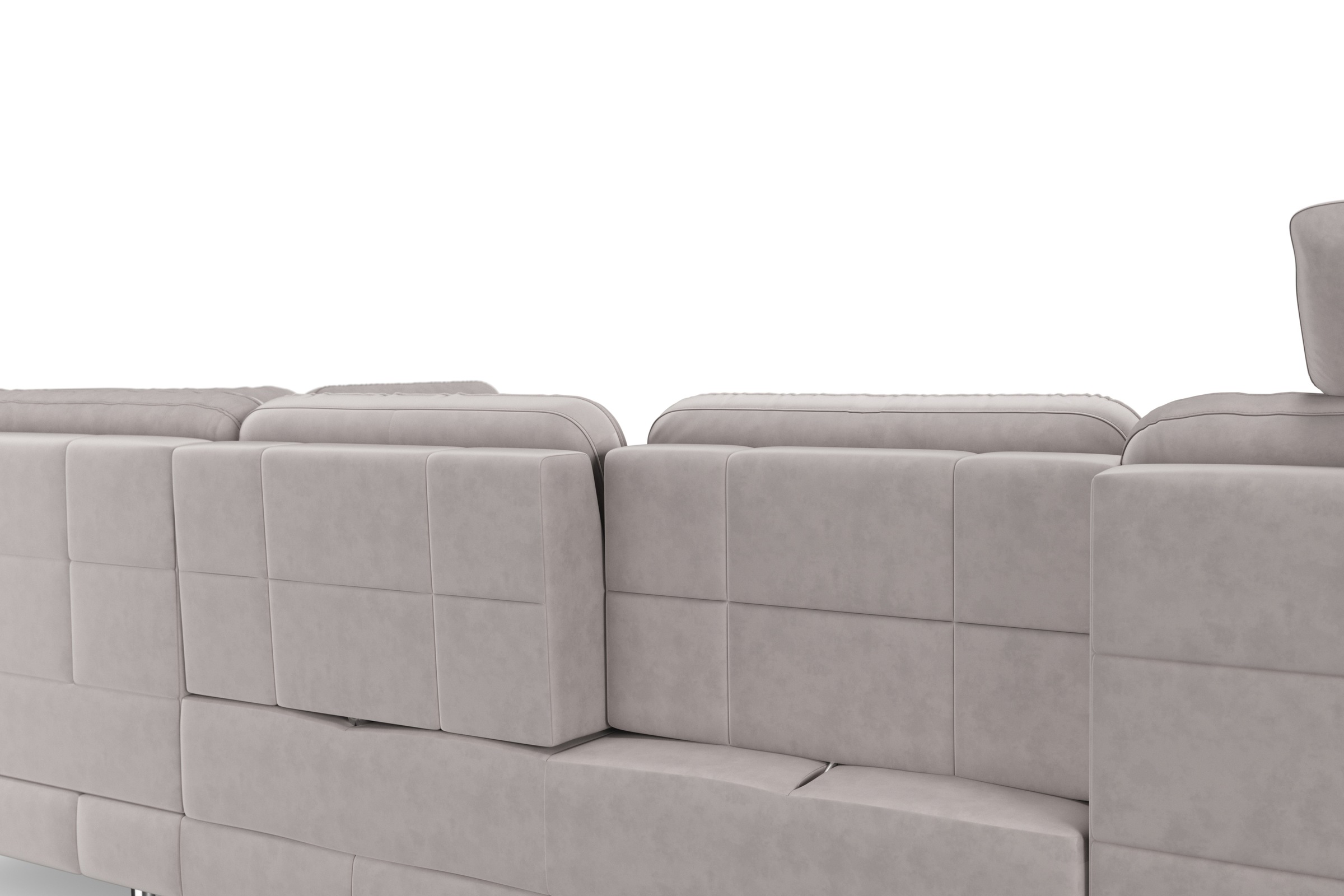 sit&more Wohnlandschaft »Bendigo U-Form«, inklusive Sitztiefenverstellung, Bodenfreiheit 12 cm, in 2 Fußfarben