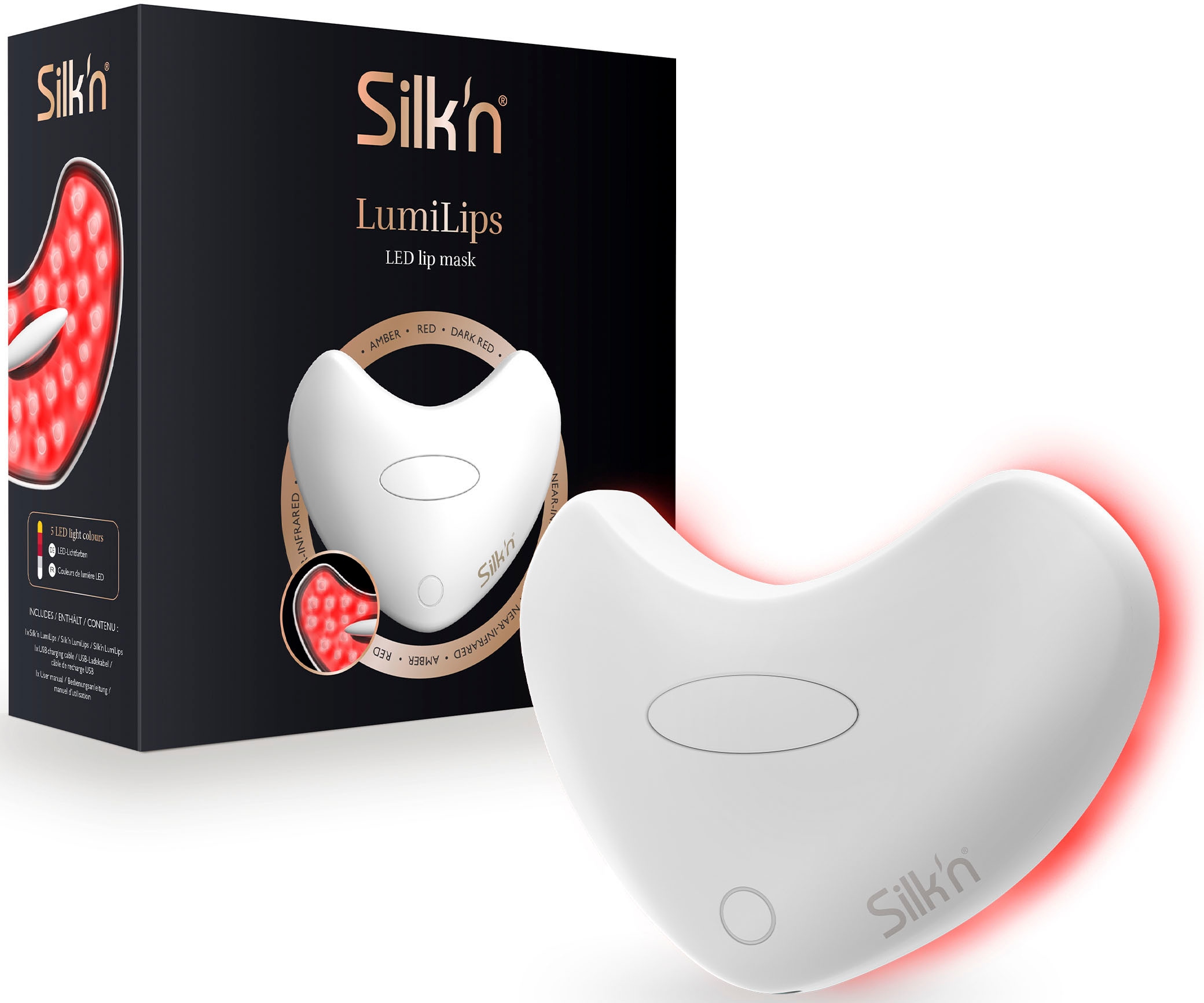 Silk'n Anti-Aging-Gerät »LumiLips LED Maske«, Das Geheimnis für natürlich vollere Lippen