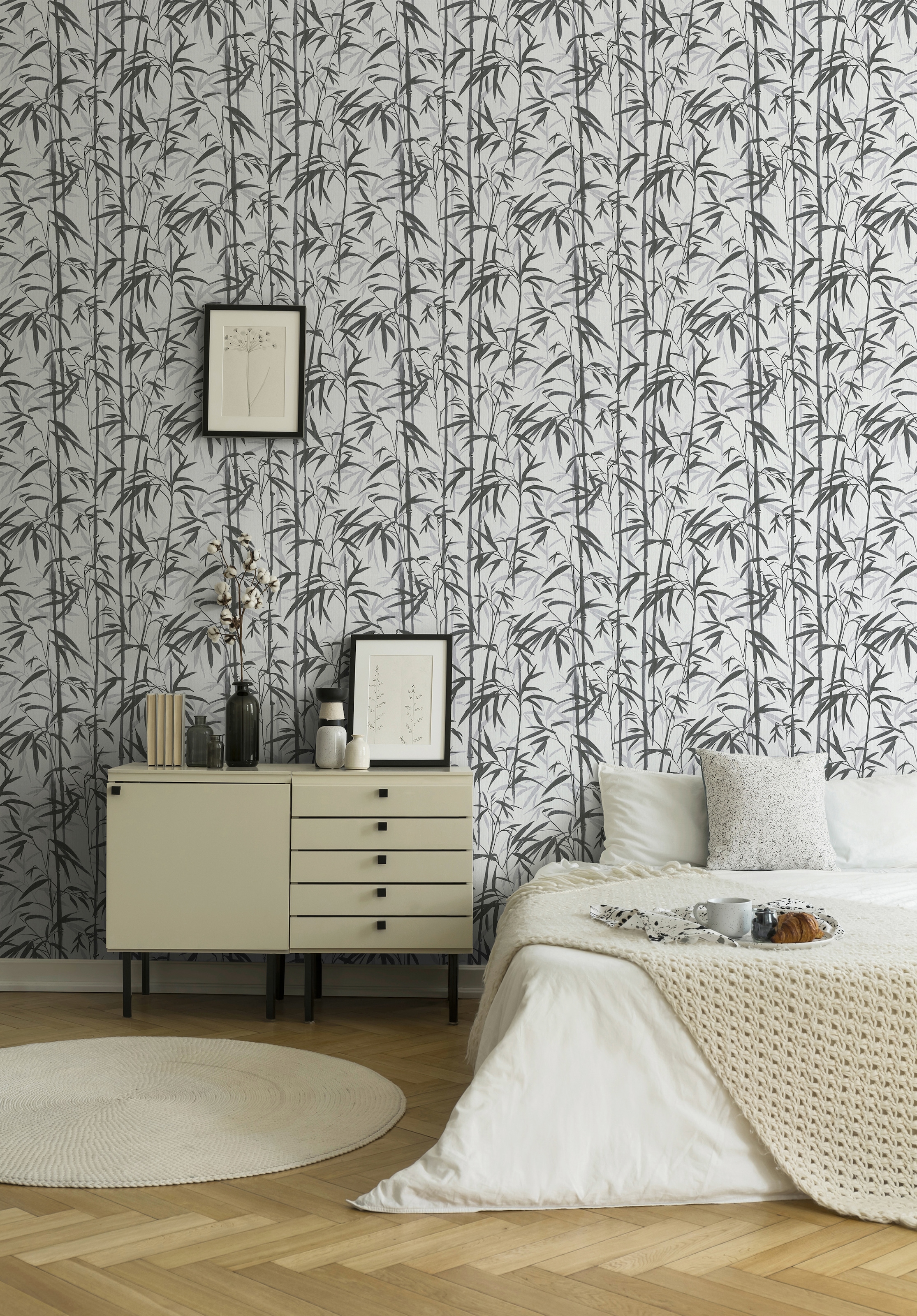 METROPOLIS BY MICHALSKY LIVING Vliestapete »Change is good, Bold Bamboo« botanisch | floral | tropisch leicht strukturiert Designertapete Tapete Bambus Tapeten Wohnzimmer Schlafzimmer Küche
