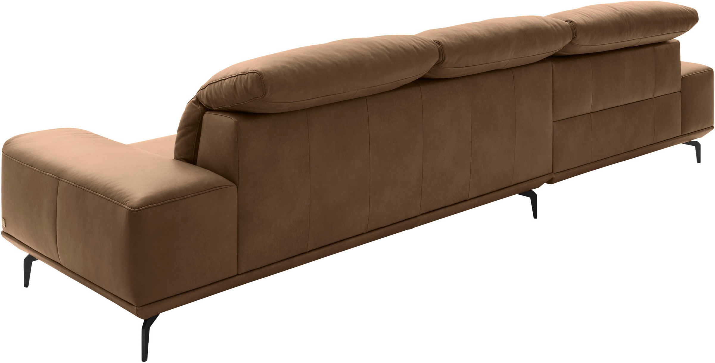 Musterring Wohnlandschaft »MR 2490«, Fuß Schwarz, Sitzhöhe 46cm, wahlweise mit Funktionen, Maße 342x207 cm