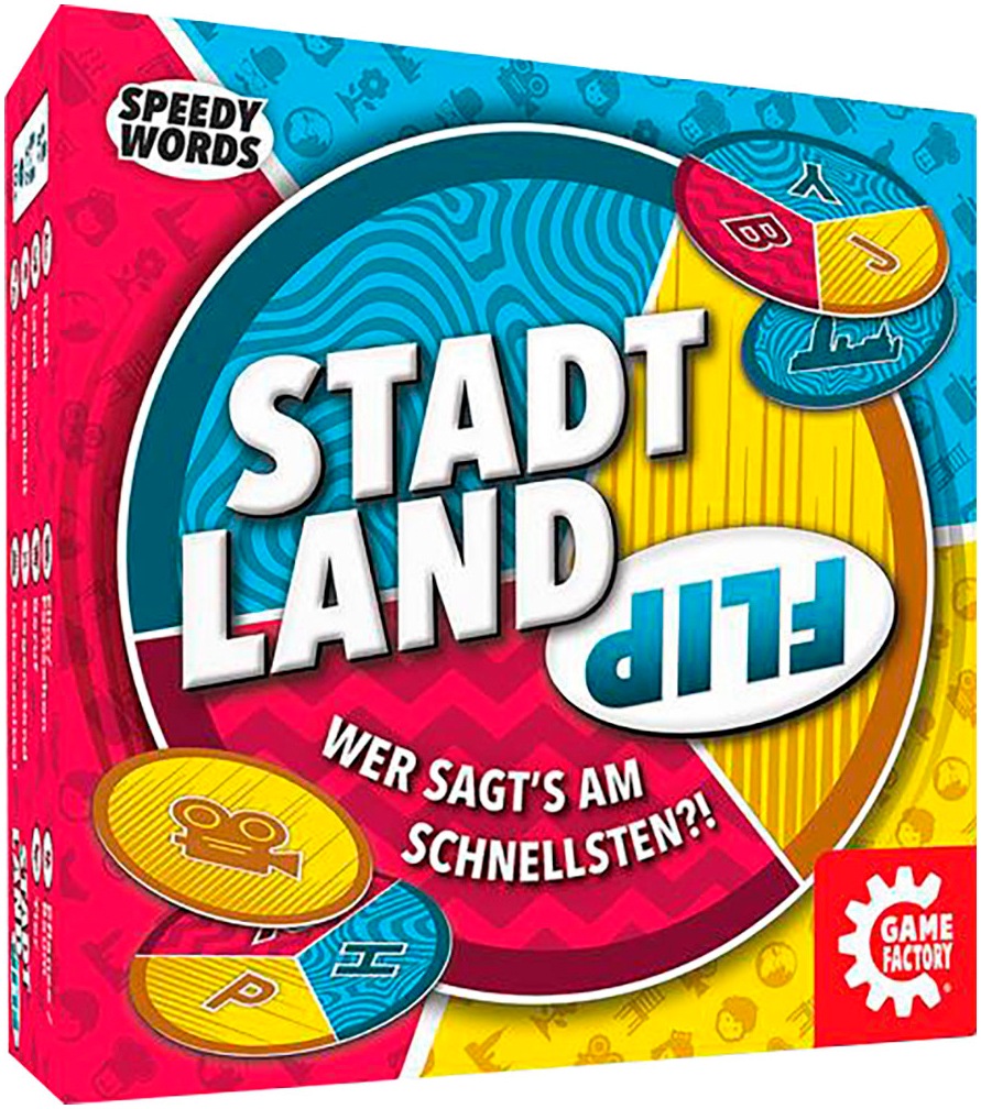 GAME FACTORY Spiel »Stadt Land Flip« bunt